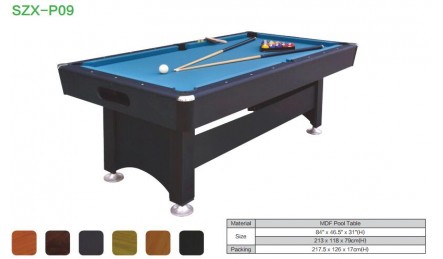 MDF中纤板台球桌SZX-P09