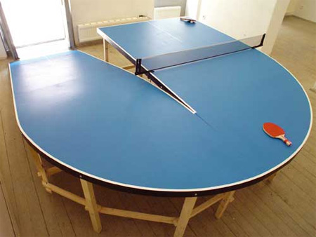 一系列独特的乒乓球桌，让乒乓球比赛更加精彩