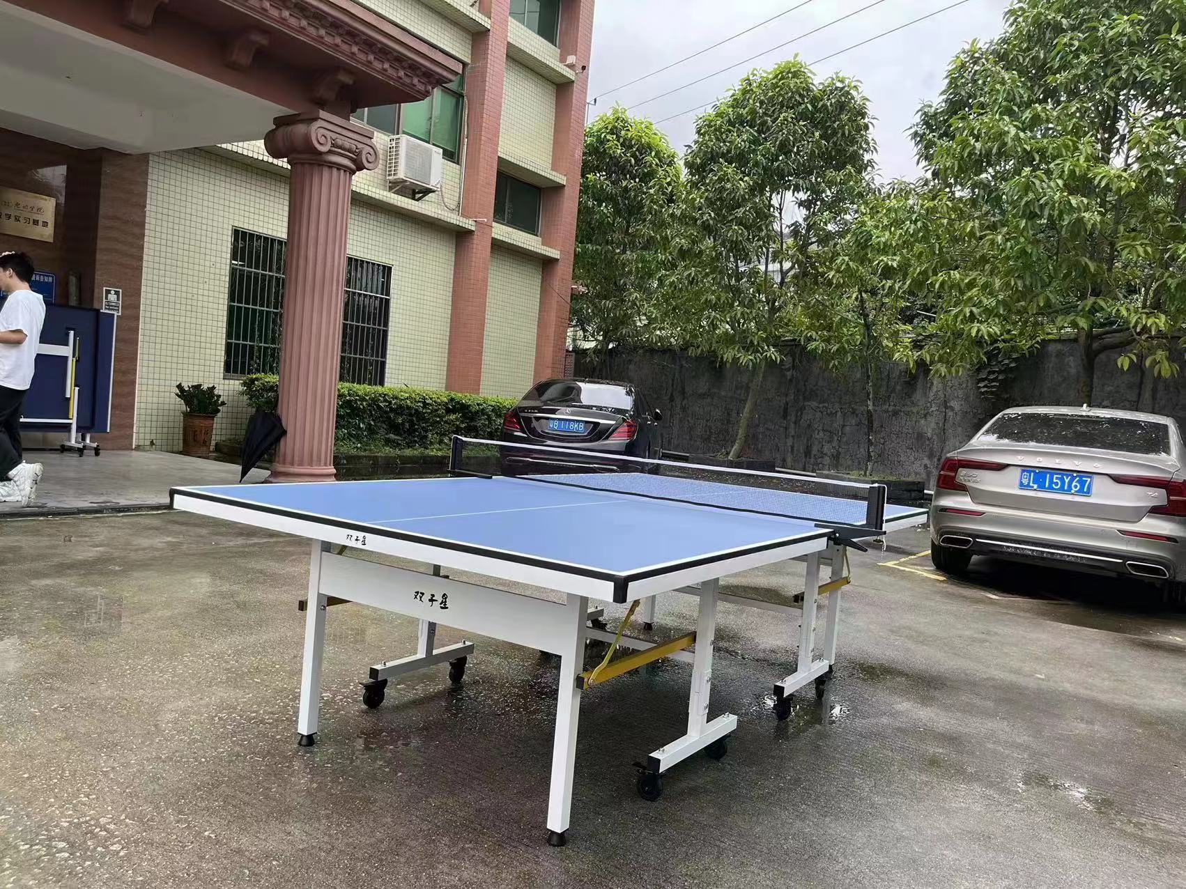 标准乒乓球台室内折叠带轮球台 标准乒乓球台室内折叠带轮球台