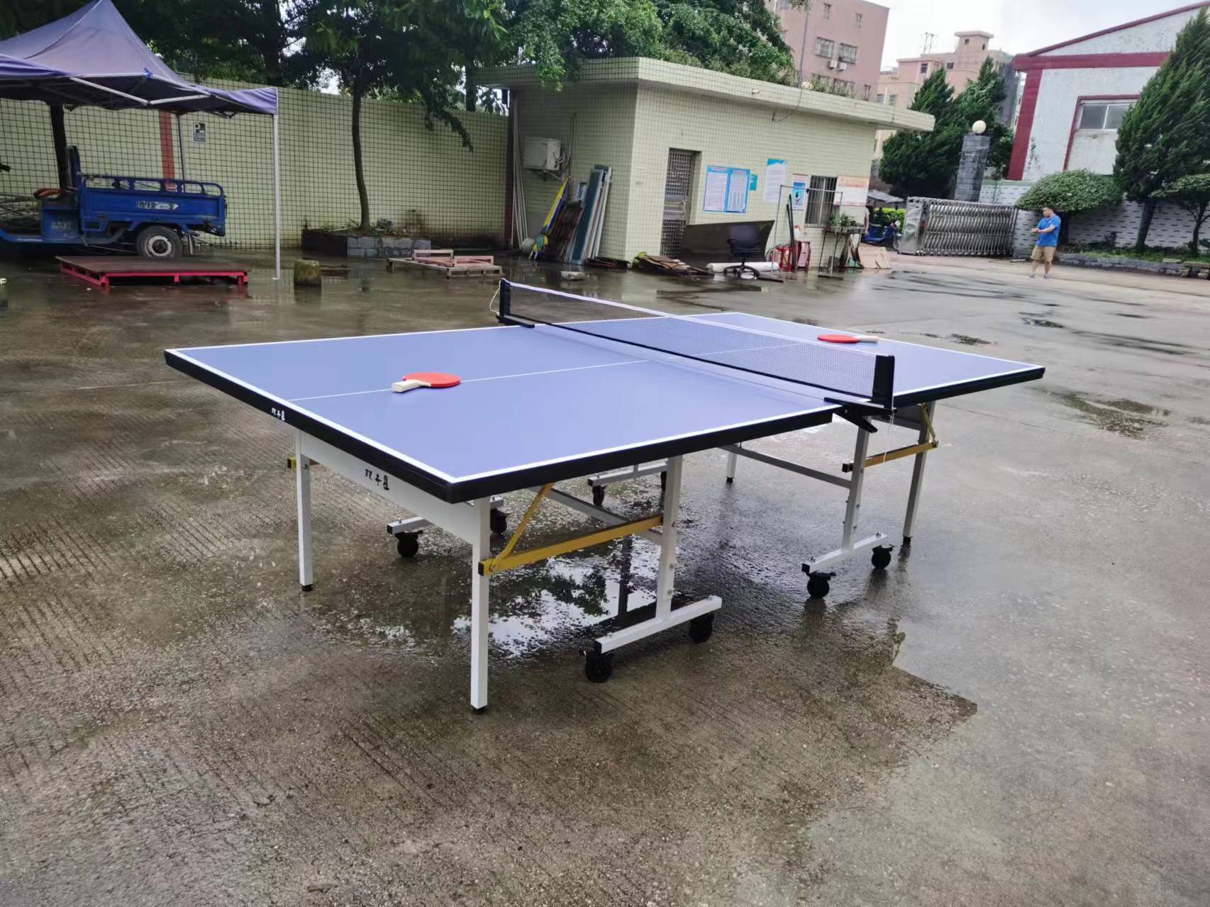 国际乒联标准乒乓球台室内折叠带轮球台