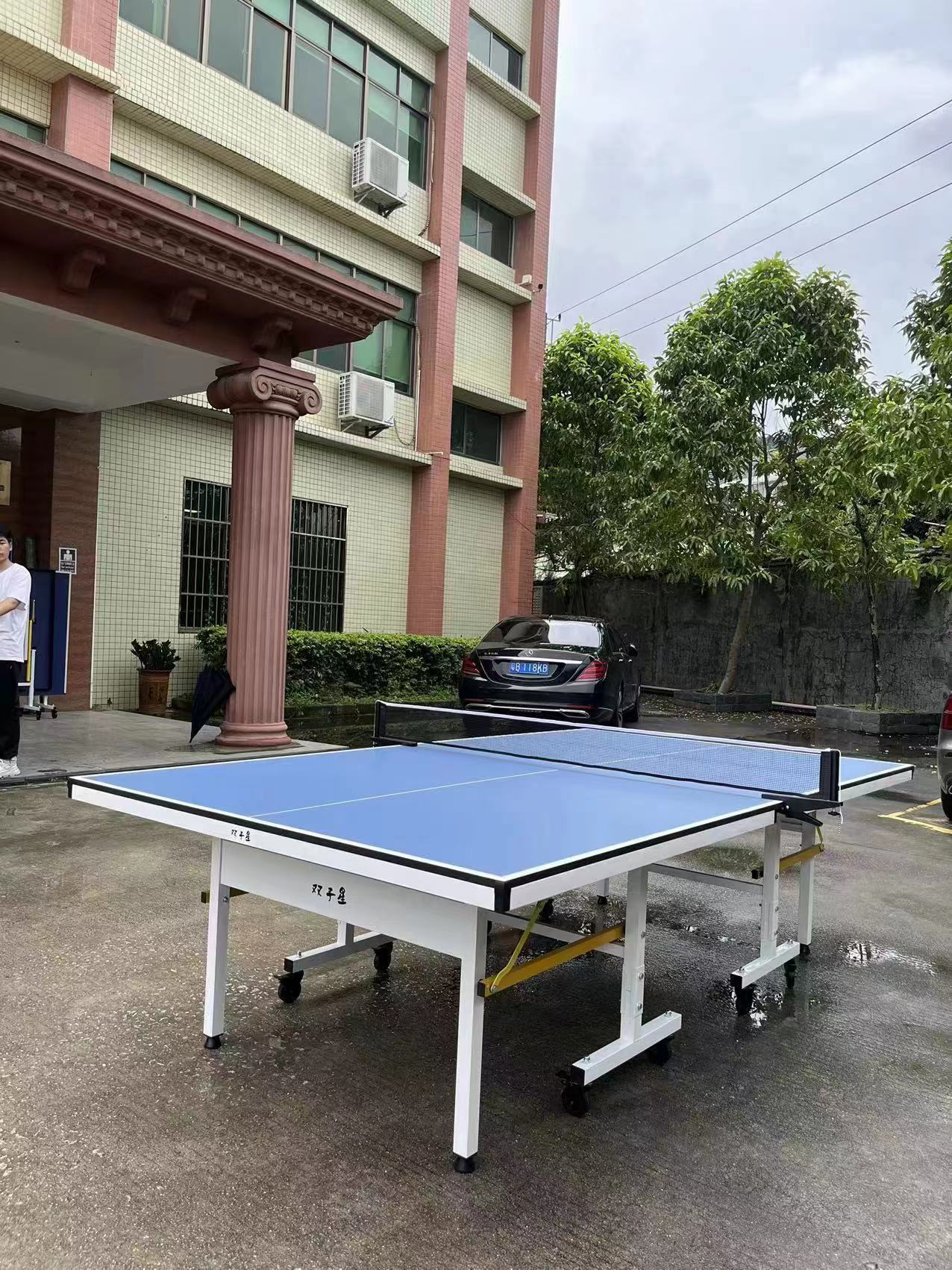 国际乒联标准乒乓球台室内折叠带轮球台